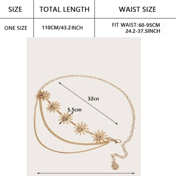 Sun Decor Chain Belt - Picture 5 of 9